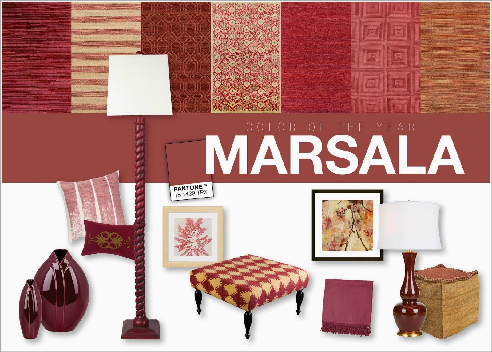 Цвет Марсала в дизайне интерьера